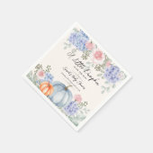 リトルフローラパンプキンハロウィーン秋ベビーシャワー スタンダードカクテルナプキン (角)