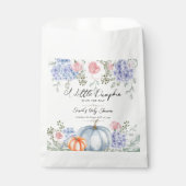 リトルフローラパンプキンハロウィーン秋ベビーシャワー フェイバーバッグ (正面)