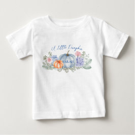 リトルフローラパンプキンハロウィーン秋ベビーシャワー ベビーTシャツ