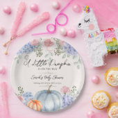 リトルフローラパンプキンハロウィーン秋ベビーシャワー ペーパープレート (パーティー)