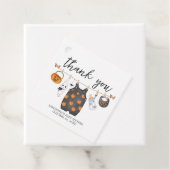 リトルブカボチャハロウィンベビーシャワースクエア フェイバータグ (インサイチュ)