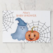 リトルブカボチャハロウィーンベビーシャワーランチョンマット ペーパーパッド (正面)