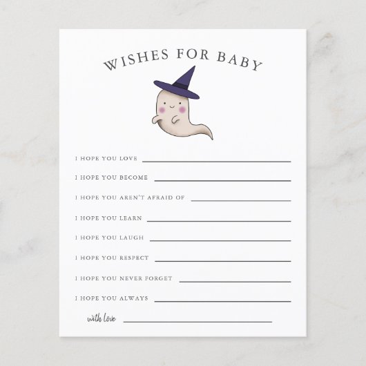 リトルブガール幽霊がベビーカードを願う (正面)