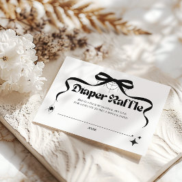 リトルブゴシックハロウィーンベビーシャワーオムツ エンクロージャーカード