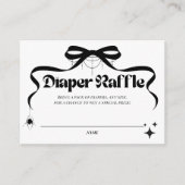 リトルブゴシックハロウィーンベビーシャワーオムツ エンクロージャーカード (正面)