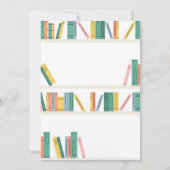 リトルブックラバーストーリーブックベビーシャワー 招待状 (裏面)