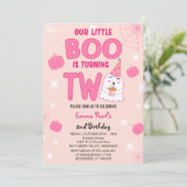 リトルブツーハロウィーン幽霊誕生日 招待状 (スタンド正面)