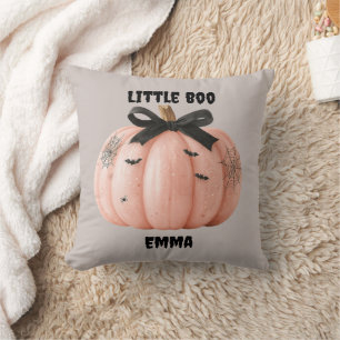 リトルブハロウィンパーソナライズされたパンプキン クッション
