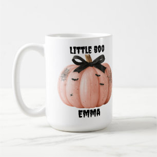 リトルブハロウィンパーソナライズされたパンプキン コーヒーマグカップ