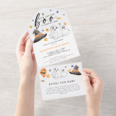 リトルブハロウィンブズベビー オールインワン招待状 (貼ってはがせる)