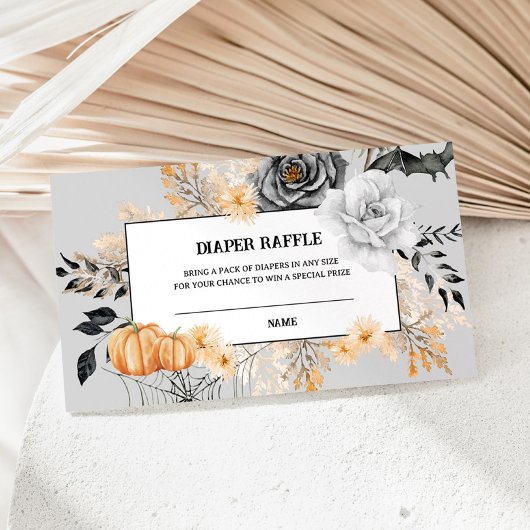 リトルブハロウィーンおむつラッフルエンクロージャカード エンクロージャーカード