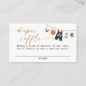 リトルブハロウィーンおむつラッフルカード エンクロージャーカード (正面)