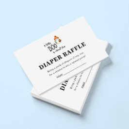 リトルブハロウィーンおむつラッフルベビーシャワー エンクロージャーカード