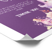 リトルブハロウィーンおむつラッフルベビーシャワー ポスター (角)