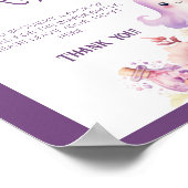 リトルブハロウィーンおむつラッフルベビーシャワー ポスター (角)