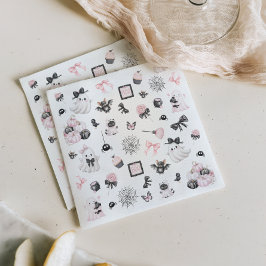 リトルブハロウィーンガールベビーシャワー スタンダードカクテルナプキン