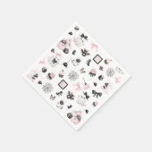 リトルブハロウィーンガールベビーシャワー スタンダードカクテルナプキン (角)