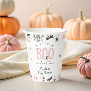 リトルブハロウィーンガールベビーシャワー 紙コップ