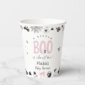 リトルブハロウィーンガールベビーシャワー 紙コップ (裏面)