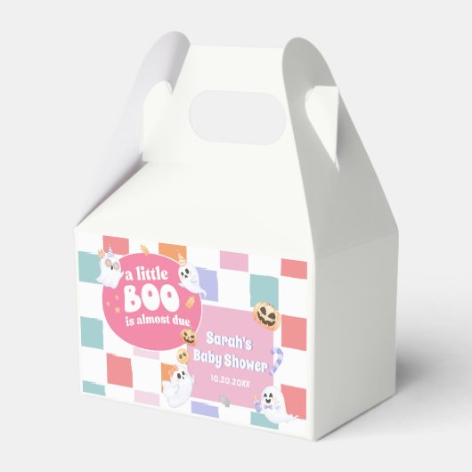 リトルブハロウィーングルービーベイビーシャワーパーティー フェイバーボックス (正面サイド)