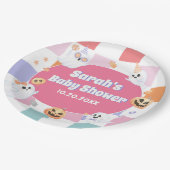 リトルブハロウィーングルービーベイビーシャワーパーティー ペーパープレート (アングル)