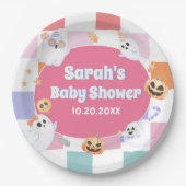 リトルブハロウィーングルービーベイビーシャワーパーティー ペーパープレート (正面)