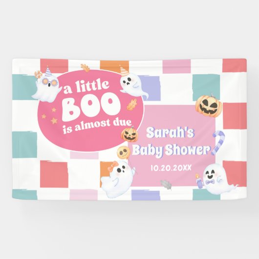 リトルブハロウィーングルービーベイビーシャワーパーティー 横断幕 (横)