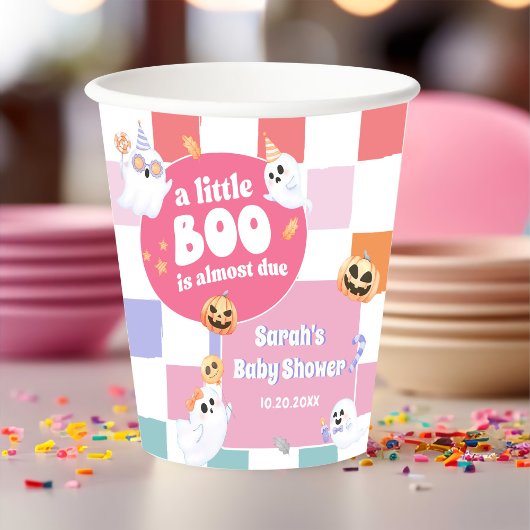 リトルブハロウィーングルービーベイビーシャワーパーティー 紙コップ