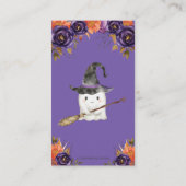 リトルブハロウィーンベビーシャワーおむつラッフル エンクロージャーカード (裏面)