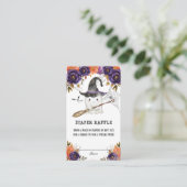 リトルブハロウィーンベビーシャワーおむつラッフル エンクロージャーカード (スタンド正面)