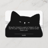 リトルブハロウィーンベビーシャワーおむつラッフル エンクロージャーカード (正面)