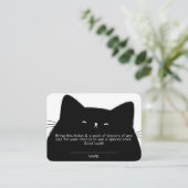 リトルブハロウィーンベビーシャワーおむつラッフル エンクロージャーカード (スタンド正面)