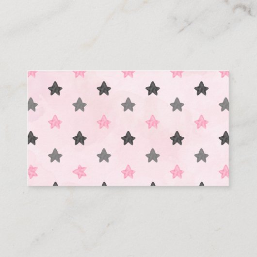 リトルブハロウィーンベビーシャワーおむつラッフル エンクロージャーカード (裏面)