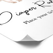 リトルブハロウィーンベビーシャワーおむつラッフル ポスター (角)