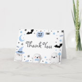 リトルブハロウィーンベビーシャワーサンキューカード サンキューカード (正面)