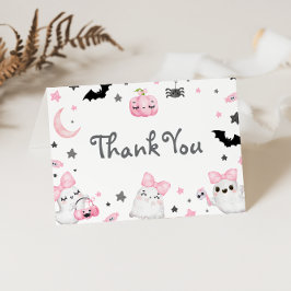 リトルブハロウィーンベビーシャワーサンキューカード サンキューカード