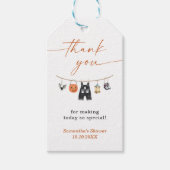 リトルブハロウィーンベビーシャワーメッセージカード ギフトタグ (正面)