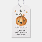 リトルブハロウィーンベビーシャワーメッセージカード ギフトタグ (正面)