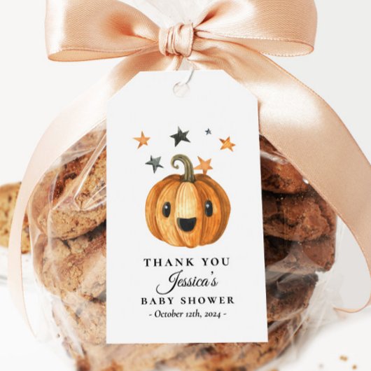 リトルブハロウィーンベビーシャワーメッセージカード ギフトタグ