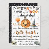 リトルブハロウィーンベビーシャワー招待状 招待状 (正面/裏面)