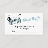 リトルブハロウィーンベビーショアおむつラッフル エンクロージャーカード (正面)