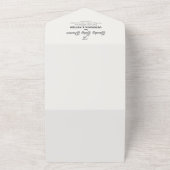 リトルブハロウィーンベビーブシャワーオールワン招待状 オールインワン招待状 (外側)