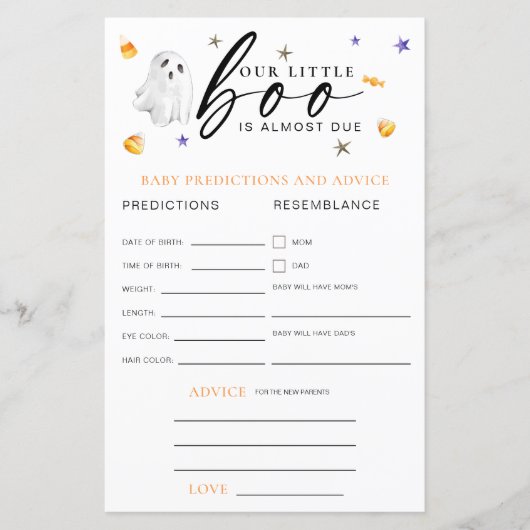 リトルブハロウィーンベビー予測アドバイス (正面)