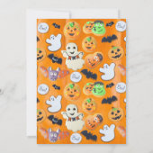 リトルブハロウィーン幽霊カウボーイニーエイジ誕生日 招待状 (裏面)