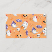 リトルブハロウィーン赤ちゃんシャワーベビー エンクロージャーカード (裏面)