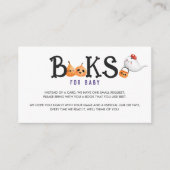 リトルブハロウィーン赤ちゃんシャワーベビー エンクロージャーカード (正面)