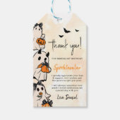 リトルブハロウィーン1歳の誕生日 ギフトタグ (正面)