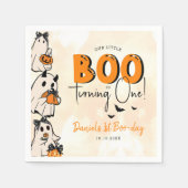 リトルブハロウィーン1歳の誕生日 スタンダードカクテルナプキン (正面)