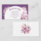 リトルブパープルブックスベビーチケット エンクロージャーカード (正面/裏面)