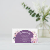 リトルブパープルブックスベビーチケット エンクロージャーカード (スタンド正面)